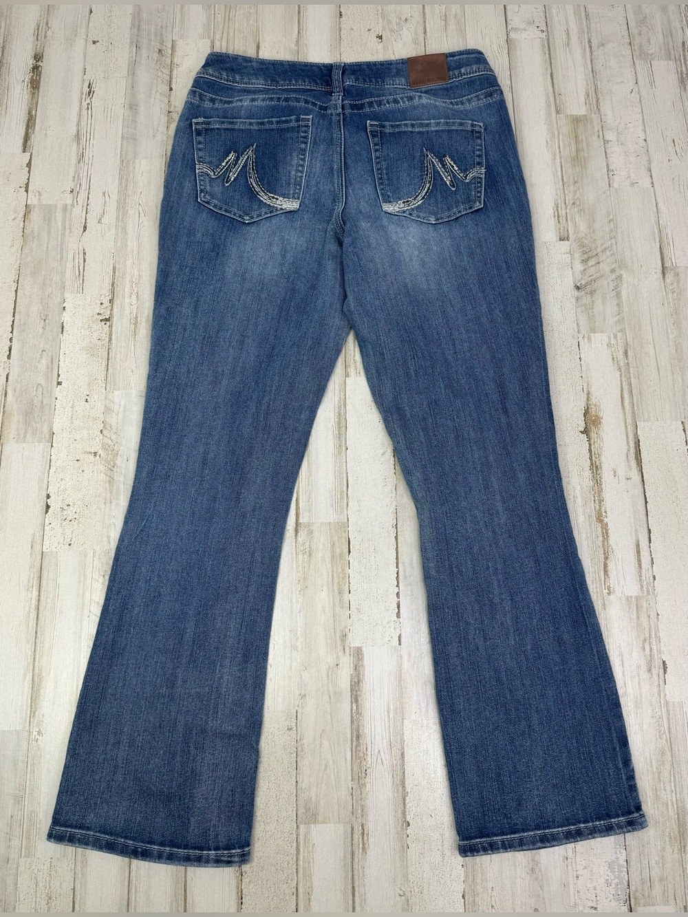 Maurices Jeans Womens 8S Blue Mid Rise Straight Leg Stretch Denim - Picture 9 of 11